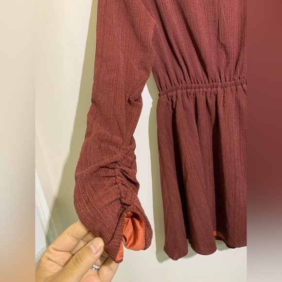 Tularosa Della Dress in Rust Color:Rust size small - Picture 6 of 12